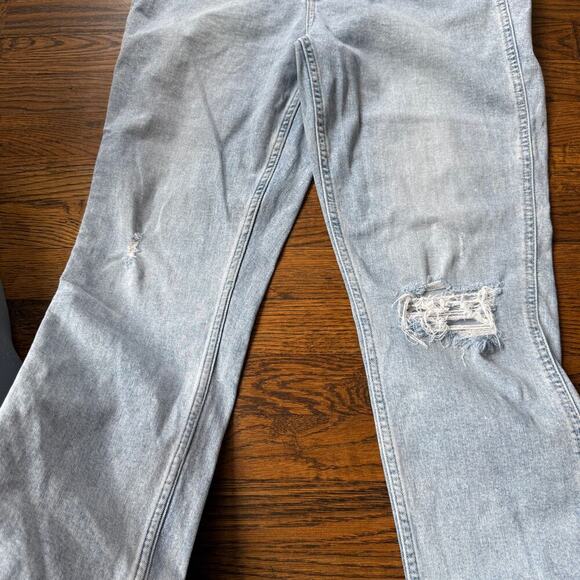 GAP Vintage Slim Mid Rise 32 14R Light Wash Distressed Classic Casual Edgy - Picture 2 of 7